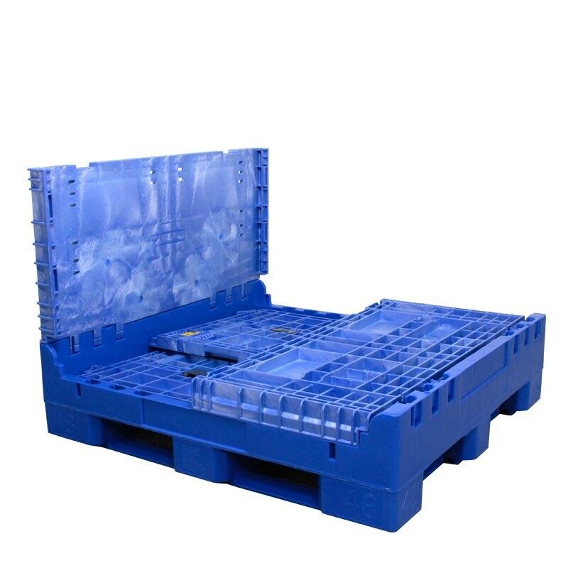 DuraGreen® Blue Collapsible Bulk Container | 45 x 48 x 34 | BCE - Image 6