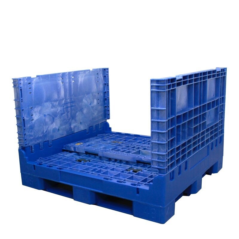 DuraGreen® Blue Collapsible Bulk Container | 45 x 48 x 34 | BCE - Image 5