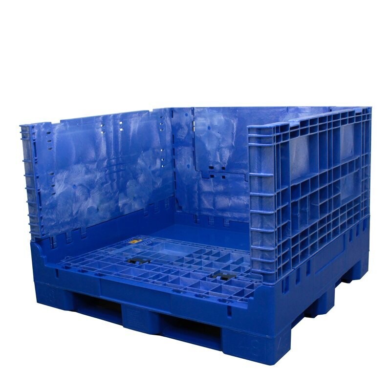DuraGreen® Blue Collapsible Bulk Container | 45 x 48 x 34 | BCE - Image 4