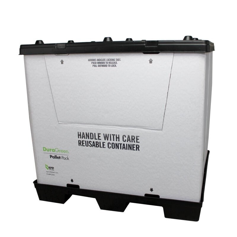 DuraGreen® Pallet Pack Container | 40 x 48 x 45 | Drop Door