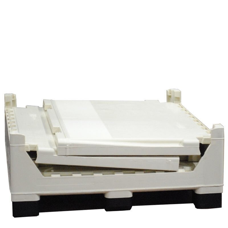 DuraGreen® 45 x 48 x 48 Bottom Discharge Collapsible IBC Tote - Image 8