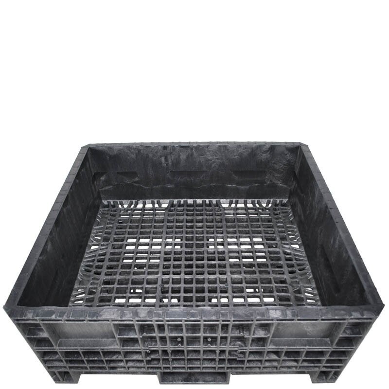 DuraGreen® 45" x 48" x 19" Fixed Wall Bulk Container (Grid Floor) - Image 4