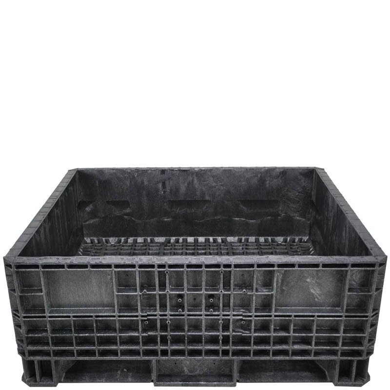 DuraGreen® 45" x 48" x 19" Fixed Wall Bulk Container (Grid Floor) - Image 3