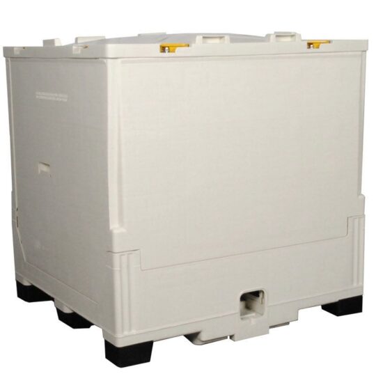 DuraGreen® 45 x 48 x 48 Bottom Discharge Collapsible IBC Tote